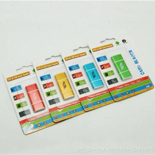 Promotional gift OTG card reader, with USB 2.0 high-speed read and write rate